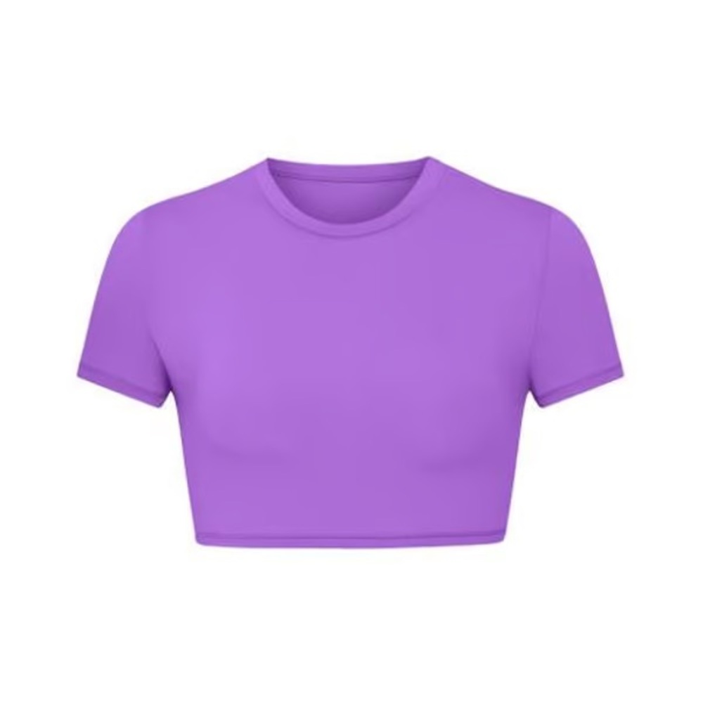 BNWT FITS EVERYBODY SUPER CROPPED T-SHIRT | ULTRA VIOLET